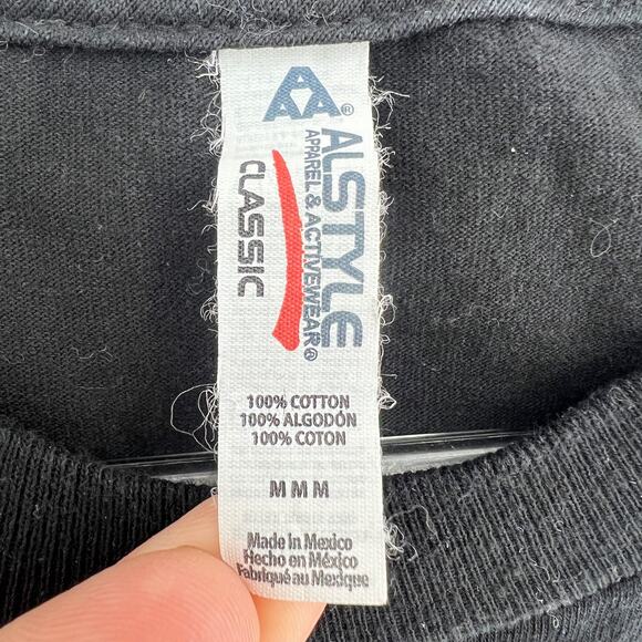 Alstyle MEDIUM Unisex Black 2018 Monster Jam World Tour Tee Shirt T-Shirt - Picture 4 of 4